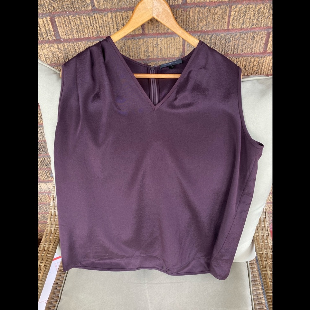 St John Sleeveless Silk Top.